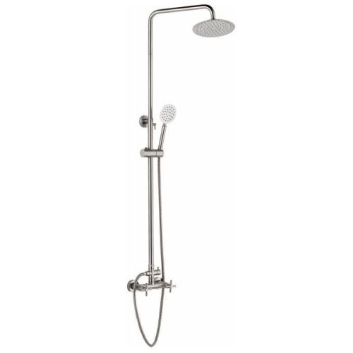 Душевая стойка Haiba HB24808 настенная цвет нержавеющая сталь - фото 2