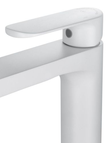 Смеситель для раковины Wonzon & Woghand WW-H1034-MW на столешницу белый - фото 4