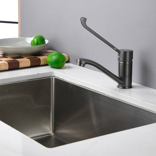 Смеситель для кухни BELZ B19019-3 на мойку оружейная сталь - фото 5