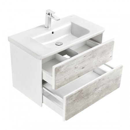 Тумба под раковину Roca Ronda ZRU9303004 80х40 подвесная цвет серый/белый