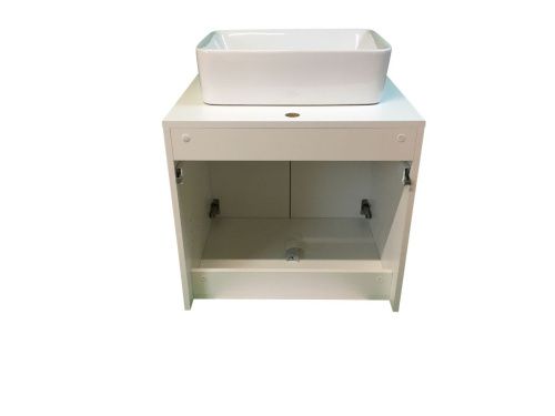 Тумба с раковиной Sintesi STL.W7019_SIN-LVB-APP-401 60х60 подвесная цвет белый - фото 2