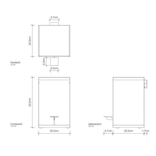 Ведро мусорное Decor Walther Universal 614570 - фото 2