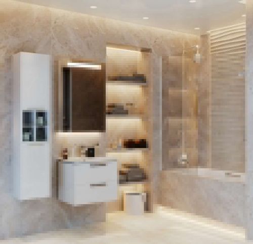 Шкаф-пенал Roca Lago 7857297806 40х170 подвесной цвет белый - фото 3