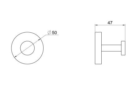 Крючок для ванны Aquatek Бетта AQ4601BGM
