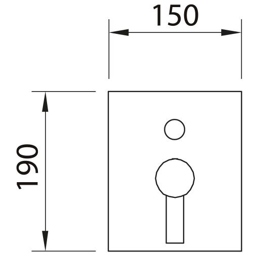 Смеситель Clever Agora Xtreme 61228 встраиваемый в стену хром - фото 2
