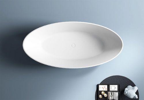 Ванна акриловая Abber AB9327 180х85 отдельностоящая овальная с каркасом - фото 4