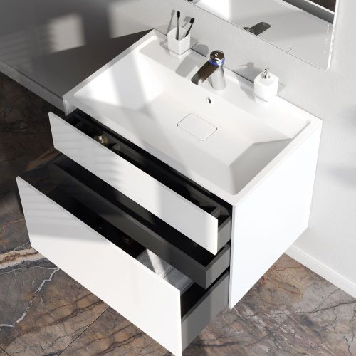 Тумба под раковину Am.Pm Inspire V2.0 M50AFHX0803WM 80х50 подвесная цвет белый - фото 4