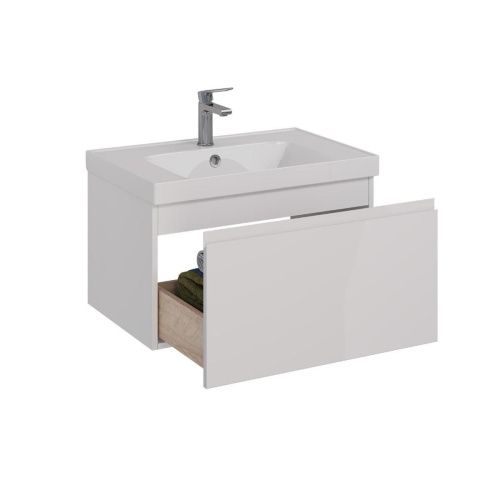 Тумба под раковину LeMark Veon Mini LM02VM70T 70х40 подвесная цвет белый - фото 2