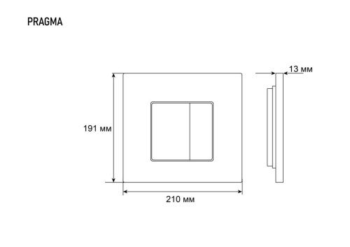 Клавиша смыва механическая Grossman Pragma 800.T1.03.100.100 цвет хром - фото 5
