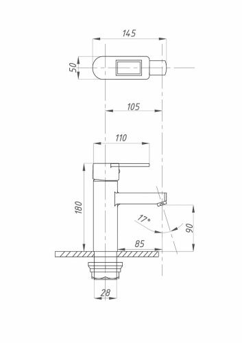 Смеситель FAUZT FZs-W49 на раковину белый - фото 4