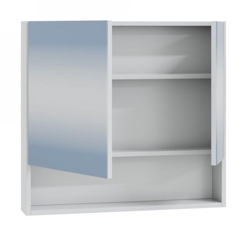 Зеркало-шкаф СанТа Сити 700352 70х70 подвесной цвет белый - фото 2