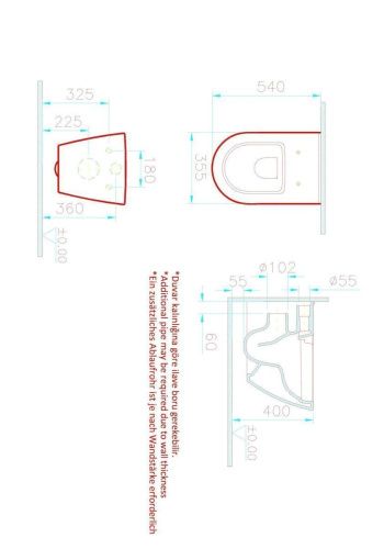 Комплект унитаз с инсталляцией и клавишей смыва Vitra Sanibelle 9878B003-7200 - фото 3