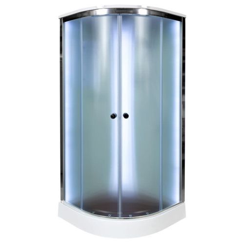 Душевая кабина AvaCan D08SLED 80х80 четверть круга с крышей ориентация универсальная - фото 2