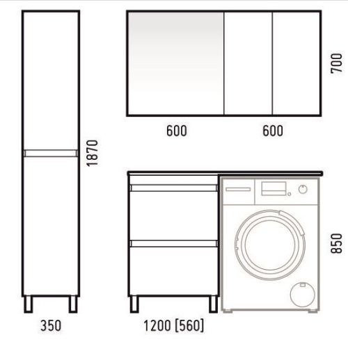 Шкаф Corozo Альтаир SD-00000502 60х70 подвесной цвет белый - фото 2