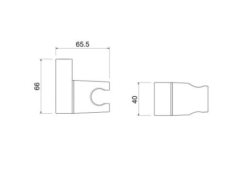 Держатель для душа Aquatek AQ2406CR хром - фото 4
