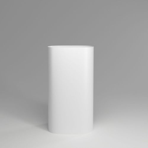 Раковина из искусственного камня Plumberia Selection Ronnie RONNIE SOFT BO 50х40 напольная цвет белый - фото 2