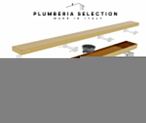 Душевой лоток Plumberia Selection PSL LINEAR PSL80OR 80х5 золото - фото 3