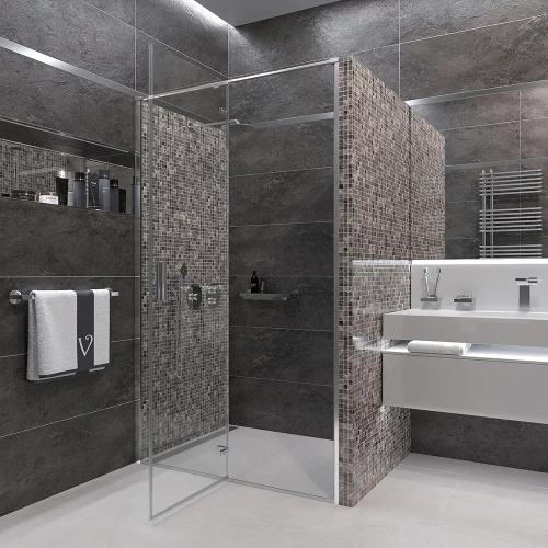 Душевая дверь Veconi Vianno VN73-120-01-C4 120х195 стекло прозрачное профиль хром - фото 2