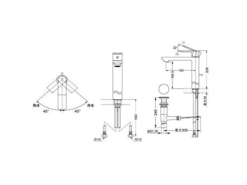 Смеситель Toto DL368-1 на раковину хром - фото 2