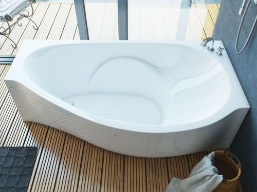 Ванна из литьевго мрамора Эстет Грация ФР-00014530 170х95 пристенная асимметричная - фото 4