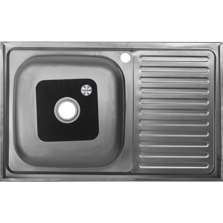 Кухонная мойка Melana 076 ta R (*20) 80х50 цвет хром поверхность матовая