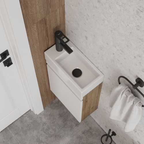 Раковина из сантехнического фарфора Teymi Hanna T50904 37х19 накладная цвет белый 1 отверстие под смеситель - фото 3