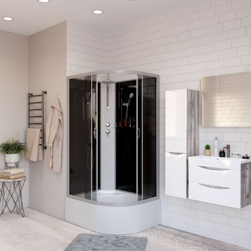 Душевая кабина Niagara Classic 25101434LBKT 120х80 асимметричная без крыши ориентация левая - фото 3