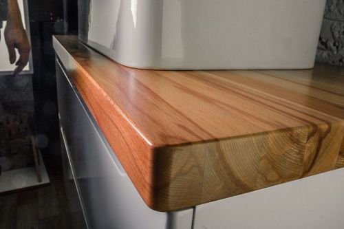 Столешница Jorno WOOD Wood.06.80/LW 80х50 накладная цвет коричневый - фото 2