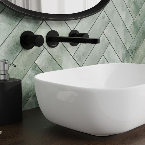 Смеситель для раковины Wasserkraft Fulda 5200 5245 встраиваемый в стену черный - фото 4