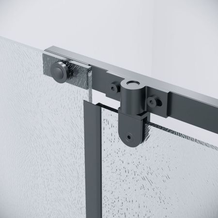 Душевой уголок Grossman Pragma 120.K33.03.1010.21.02 100х100 стекло шиншилла профиль черный без поддона