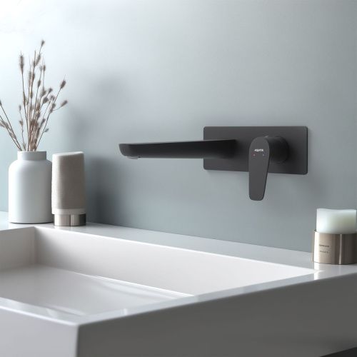 Смеситель Aquatek БЕТТА AQ1113MB встраиваемый в стену черный - фото 5