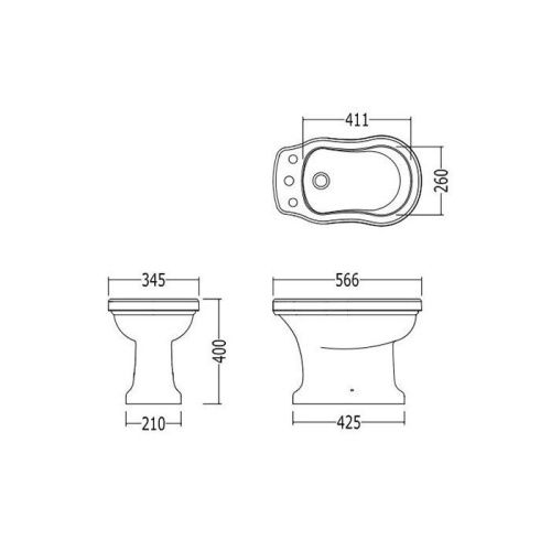 Биде напольное Devon Devon Blues IBBID3FBLUES цвет белый - фото 2