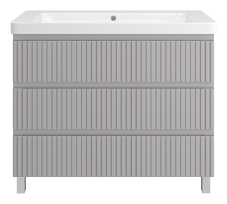 Тумба под раковину Brevita Victory VIC-07105-50-03Я 100х50 напольная цвет серый