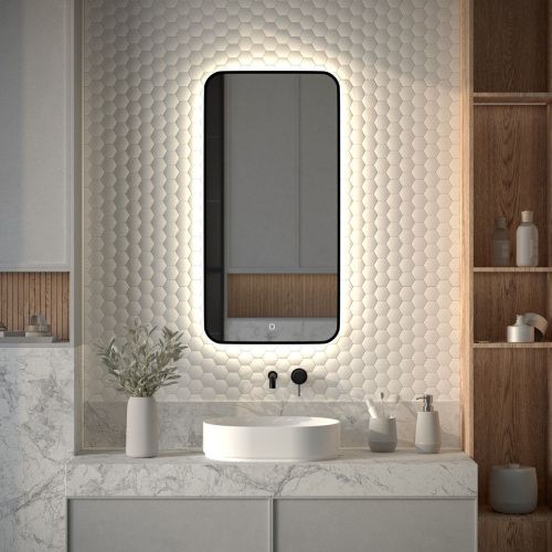 Зеркало с подсветкой Defesto AURA DF 2965S 50х100 подвесное - фото 3