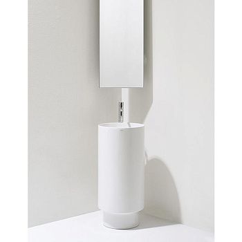 Раковина из сантехнического фаянса Simas PO 08 40х40 напольная цвет белый