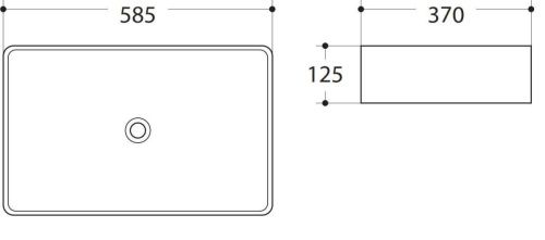 Раковина керамическая Art&Max AM-7655-X 60х40 накладная цвет белый - фото 2
