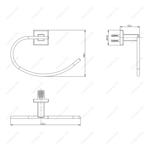 Полотенцедержатель Melana 862009 - фото 2