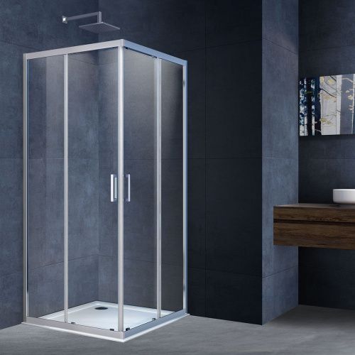 Душевой уголок Vincea Alpha VSS-3AL100CL 100х100 стекло прозрачное профиль хром без поддона