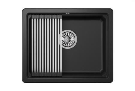 Кухонная мойка Granula Kitchen Space 5501U, ЧЁРНЫЙ 55х45 цвет черный поверхность матовая