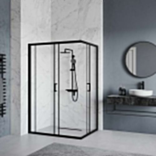 Душевой уголок RGW Passage 030824690-14 100х90 стекло прозрачное профиль черный без поддона - фото 2