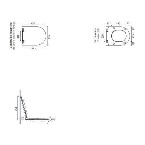 Крышка сиденье для унитаза Catalano Sfera 551500001 - фото 2
