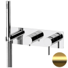 Смеситель для душа Remer Metrica MC97D3BG встраиваемый в стену золото