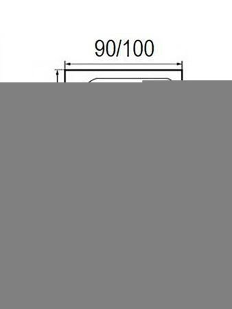 Душевой поддон акриловый Wemor 10000003090 100х100 белый с каркасом