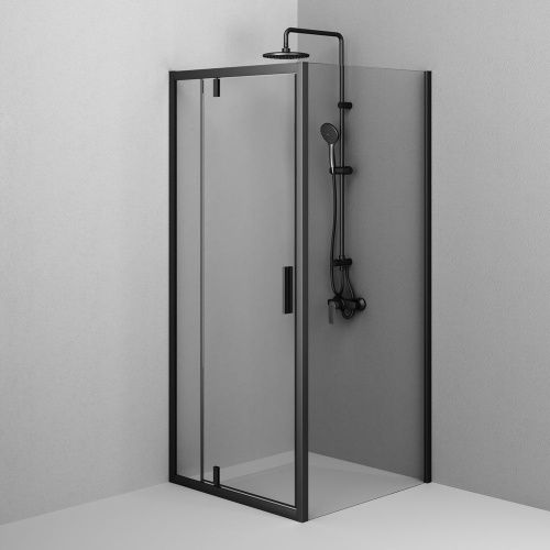 Душевой уголок Am.Pm Gem W90G-404-9090-BT 90х90 стекло прозрачное профиль черный без поддона - фото 5