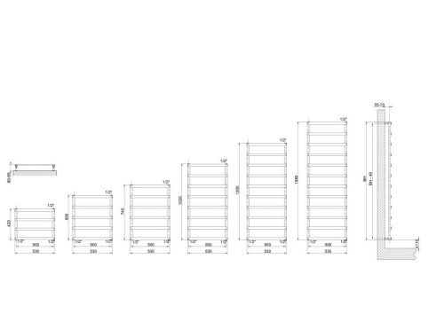 Полотенцесушитель водяной Cordivari Alessandra 3551680400002 55х60 хром - фото 2