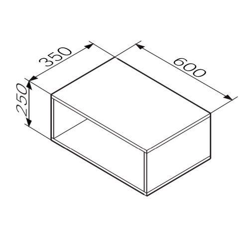 Полка Am.Pm Func M8FOH0601WM 60х35х25 подвесная цвет белый - фото 5