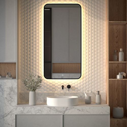 Зеркало с подсветкой Defesto AURA DF 2978S 60х120 подвесное - фото 3