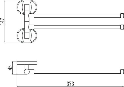 Полотенцедержатель Savol S-008602 - фото 2