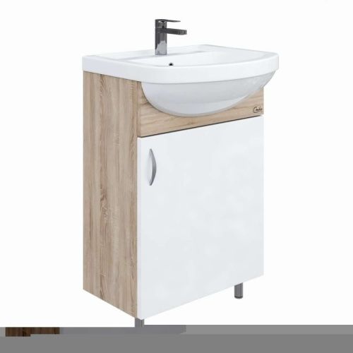 Комплект мебели: тумба + раковина Onika ЭКО 105204 50х40 напольный цвет белый - фото 2