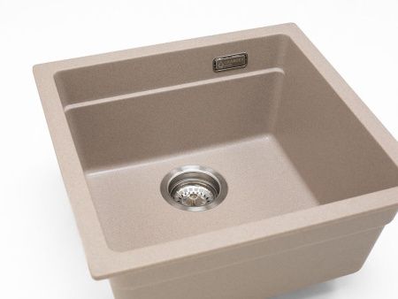 Кухонная мойка Grandex Aqua 500103 45х45 цвет бежевый поверхность матовая